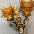 Set Van 2 Antieke Frans Louis Xv Stijl Wandlampen thumbnail 15