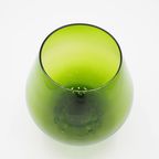 Aseda Groen Glazen Glas Kom Op Voet thumbnail 4