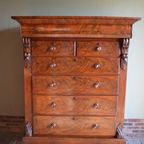 Prachtige Antieke Schotse Mahonie Ladekast, Chiffoniere,Inclusief Bezorgen. thumbnail 2