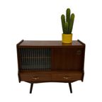 Vintage Kastje Compact Dressoir Jaren 60 Teak Fineer thumbnail 2