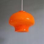 Vintage Oranje Opaline Hanglamp, Jaren 60-70 thumbnail 4