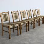 Brutalist Eetkamerstoelen | Vintage Stoelen | Jaren 60 | (6) thumbnail 8