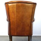 Mooie Klassieke Schapenleren Oorfauteuil Met Een Prachtig Voorkomen En Een Fijne Zit thumbnail 14