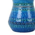 Vintage Blauwe Bitossi Vaas Rimini Blue Aldo Londi Design Sixties thumbnail 2