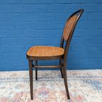 7x Vintage Rotan Stoelen, Model 215r, Thonet thumbnail 14