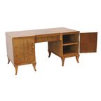 Sierlijk Vintage Walnoten Bureau Gemaakt In De Jaren '50 thumbnail 5