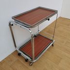 Vintage Barcart Drankenkar Bedtafel Butlerwagen Serveerwagen 1 thumbnail 14