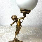 Art Nouveau Lamp Koperen Engel thumbnail 2