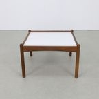 Vintage Salontafel Teak 1960 Omkeerbaar Blad thumbnail 4