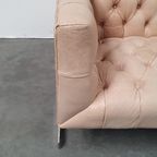 Chesterfield Vintage Design Bank Camel Beige Leer Kubus Model thumbnail 15