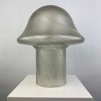1 Of 3 Large Clear Swirl Glass Peill And Putzler Mushroom Table Lamp Xl 1970 thumbnail 9