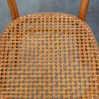 Leuke Set Van 2 Bruine Vintage Thonet/ Bistro Stoelen Met Gevlochten Zittingen thumbnail 7