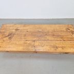 Brutalistische Rechthoekige Eiken Salontafel Frankrijk 1960 thumbnail 9