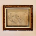 Academische Tekening Van Een Naakte Man – A.H., 1819 thumbnail 4