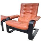 Mcm Design Fauteuil En Voetbank, Lystolet, Zweden,1970S thumbnail 20