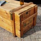 Authentiek, Vintage, Retro Kist / Legerkist thumbnail 6