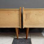 Set Of 2 1960S Nightstands With Glass Top thumbnail 14