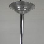 Art Deco Hanglamp Met Witte Kap, Jaren 30 thumbnail 14