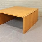 Vintage Houten Kubieke Salontafel Bijzettafel thumbnail 9