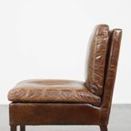 Karakteristieke En Zeer Comfortabele Rundleren Fauteuil/lounge Chair Met Een Uniek Design thumbnail 6