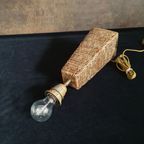 Vintage - Kastlamp - Tafellamp - Rotan - Birma Riet - Myanmar.- thumbnail 11