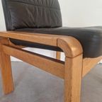 Vintage Sedus Eiken En Leer Design Fauteuils thumbnail 2