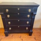 Hollandse Ladekast Commode Periode 1820-1830 thumbnail 5