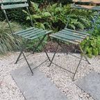 5 Vintage Antieken Franse Bistro Tuinstoelen Tuinstoel thumbnail 8