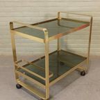 Vintage Trolley Barcart Serveerwagen, Av Handwerk thumbnail 8