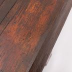 Varnished Solid Wood Bench, Mid-20Th Century thumbnail 7