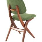 Set 6 Scissor Chairs Stoelen Attr Louis Van Teeffelen Vintage thumbnail 14