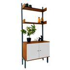 Vintage Simpla Lux Wandmeubel Kast Deens Design 1960’s thumbnail 2