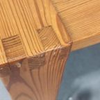 Vintage Design Grenen Salontafel, Vierkant thumbnail 9