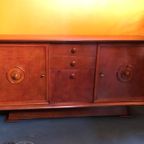 Art Deco Mahonie Hout Dressoir Kast Jaren 30 thumbnail 2