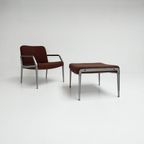 Zeldzame Fauteuil Met Voetenbank Toegeschreven Aan Gispen thumbnail 15