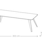 Design Tafel 200 Cm Fold By Bas Vellekoop For Puik New 2300,- thumbnail 8
