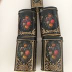 5 X Zeldzame Oude Dozen Blikken Met Stilleven Bloemen thumbnail 6