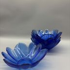 Set Schaaltjes Bloem Kobalt Kristal 5 Stuks thumbnail 3