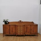 Grote Vintage Louis Xv Wandkast, Buffetkast, Dressoir, Ladekast thumbnail 2