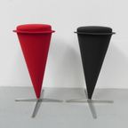 Set Van 2 Krukken Verner Panton, Cone Stools thumbnail 3