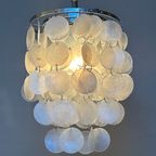 Opaline Capiz Parelmoer Chrome Frame Schelp Hanglampen Meerdere Beschikbaar thumbnail 3