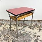 Vintage Formica Schoolbankje Uit Italie, 1960’S thumbnail 2