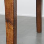 Unieke Antieke Eikenhouten Eettafel Uit Begin 1900 Met Aan Één Kant Een Uitklapbaar Blad thumbnail 19