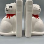 Vintage Boekensteunen Katten Keramiek thumbnail 10