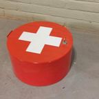 Metalen Medicijnkastje, Rood En Wit thumbnail 4