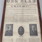 Affiche 'Ons Blad' 1904 - Overwinning Liberalen thumbnail 4