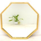 Vintage Spiegel Hollywood Regency Goud Messing Mid Century thumbnail 3