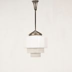 Art-Deco Opaline Hanglamp thumbnail 3