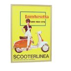 Vintage Reclame Poster Lambretta Scooterlinea Begin Jaren 60 Spanje thumbnail 10
