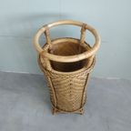 Vintage Design Bamboo Rattan Reed Umbrella Stand Plant Holder Paraplubak thumbnail 11